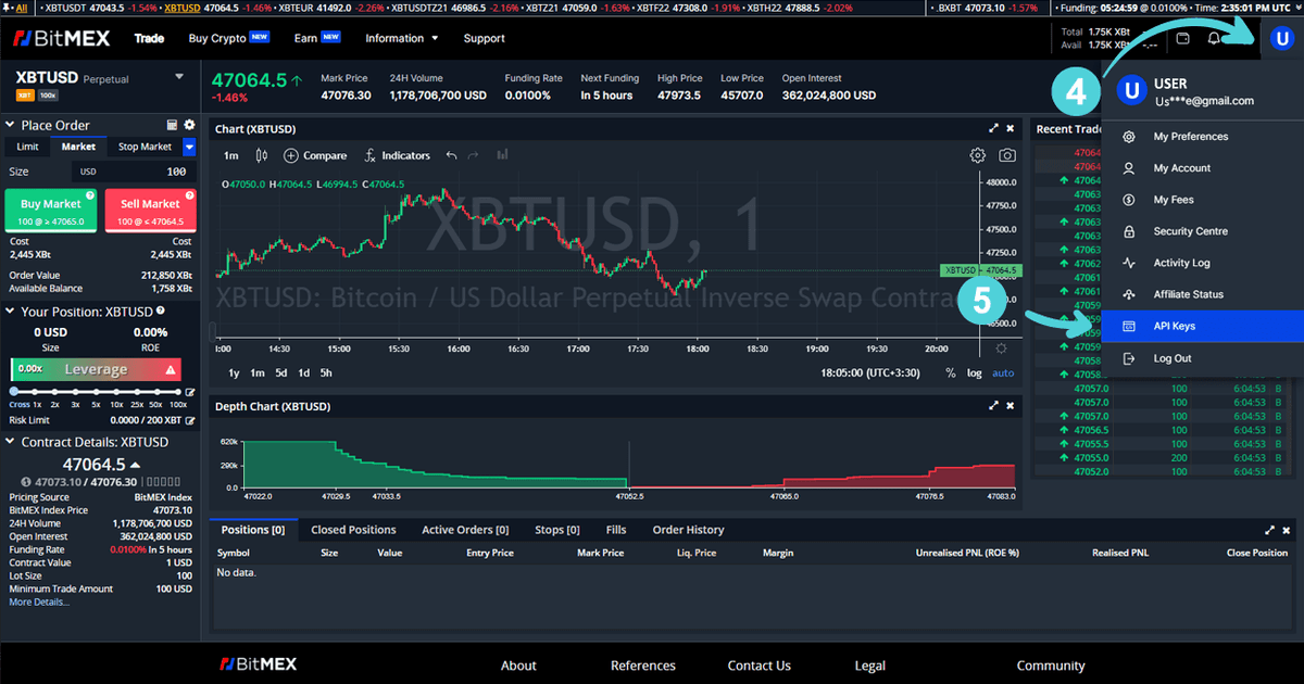 Step-by-step guide to creating a BitMEX API key for automated trading