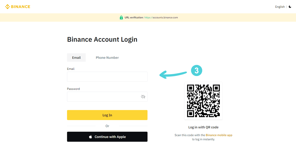 Binance Login